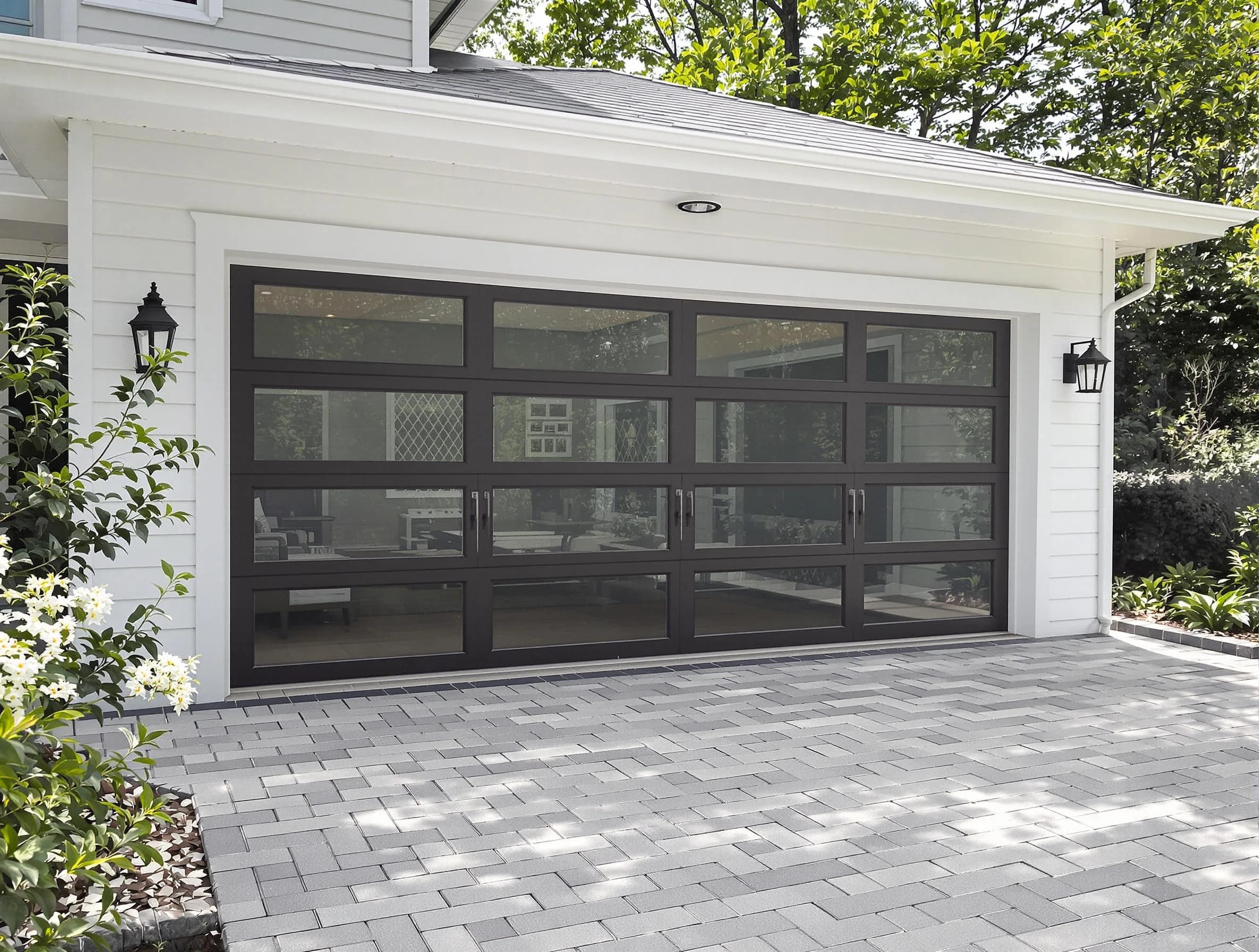 Springville Garage Door Repair design specialist presenting custom garage door options to Springville homeowner
