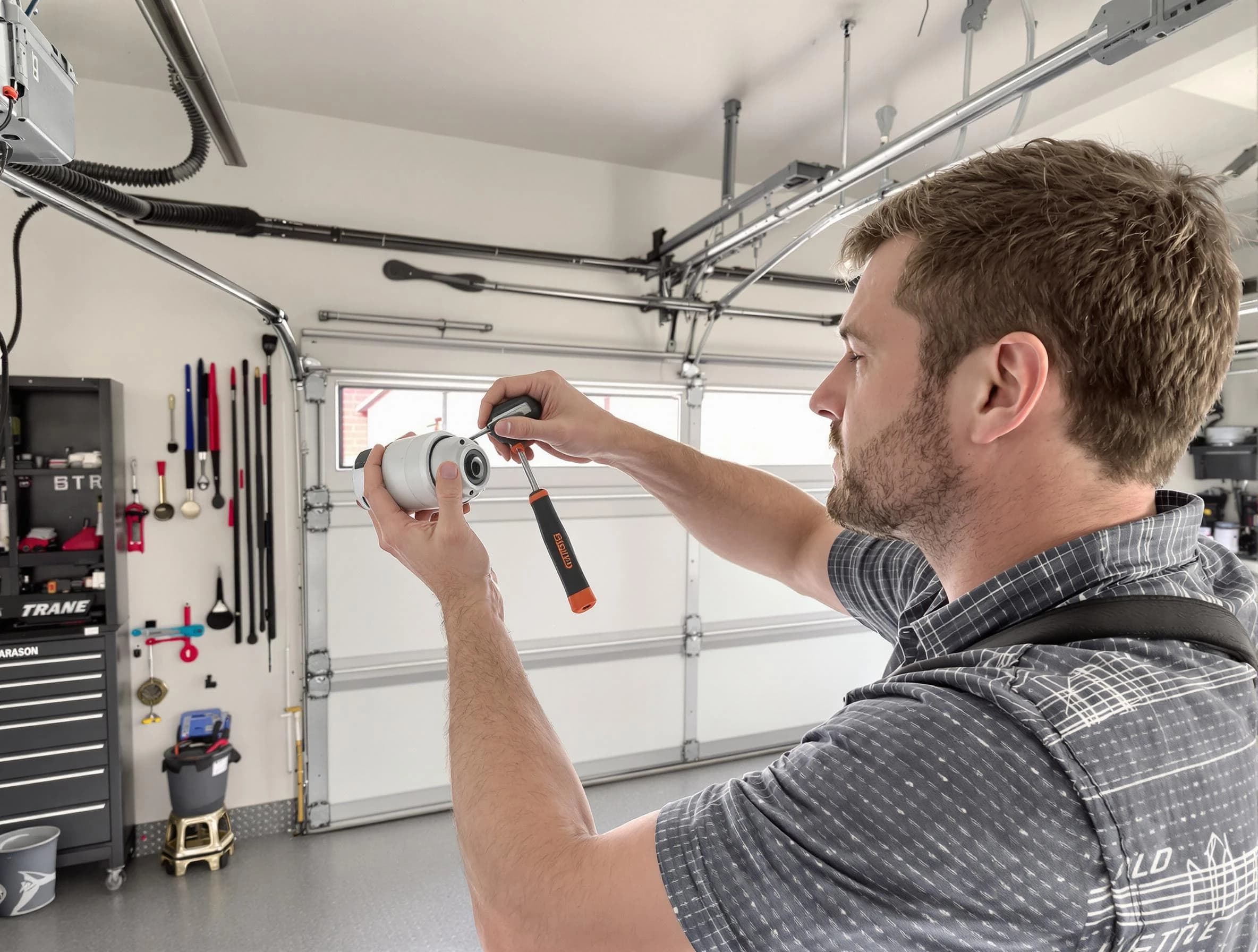 Garage door opener repair service by Springville Garage Door Repair in Springville