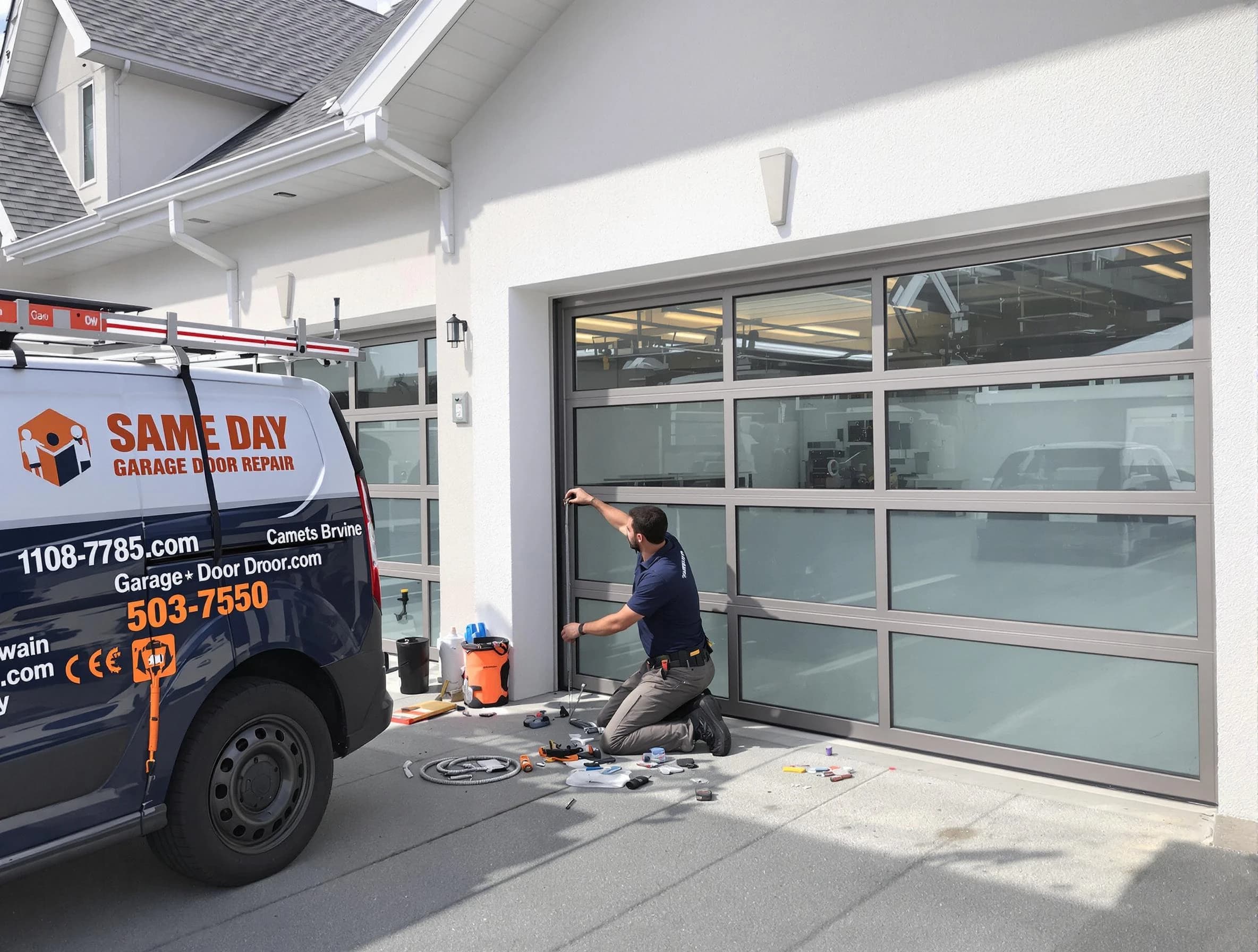 Same-day garage door repair service by Springville Garage Door Repair in Springville