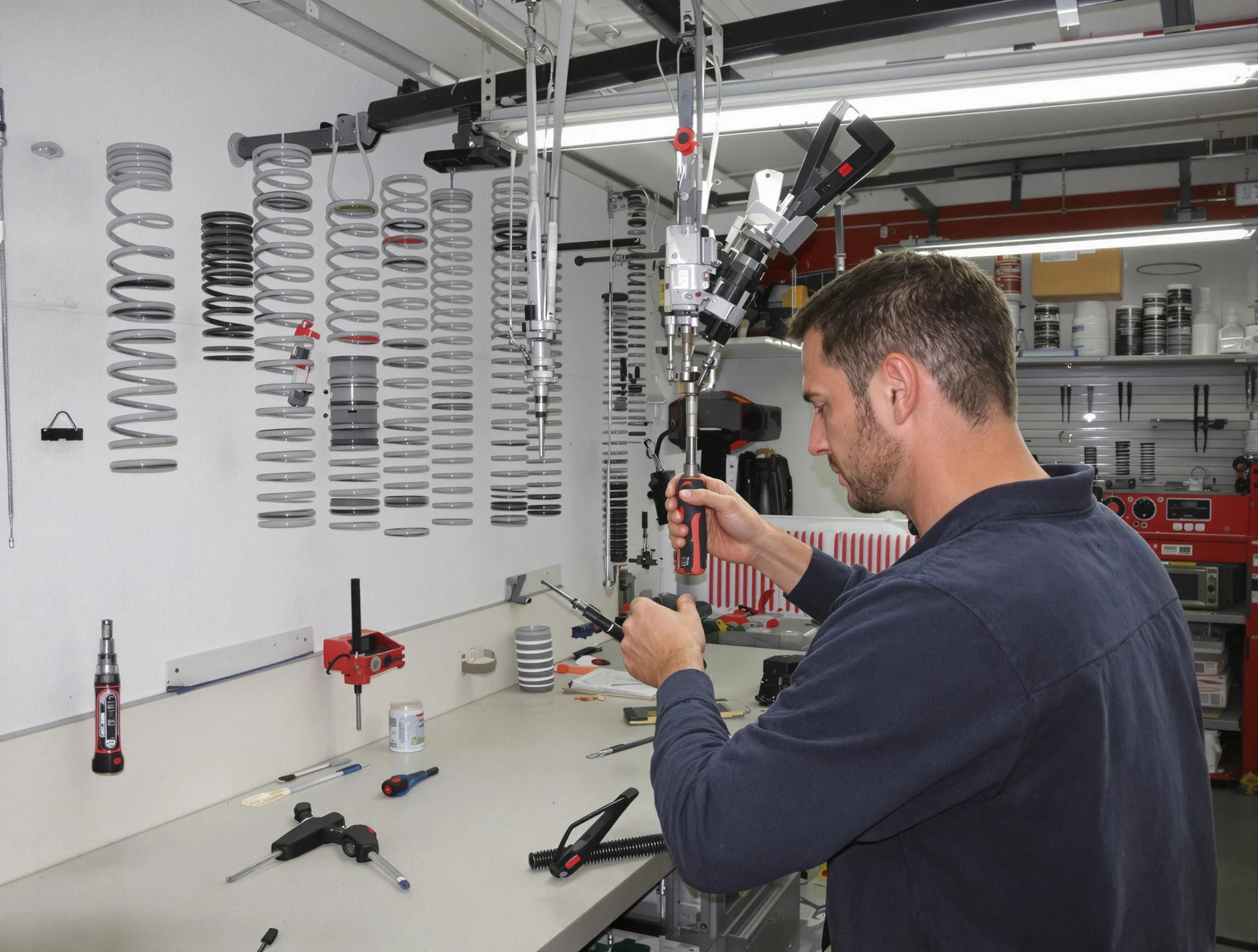 Springville Garage Door Repair safety certified technician performing precision spring replacement in Springville